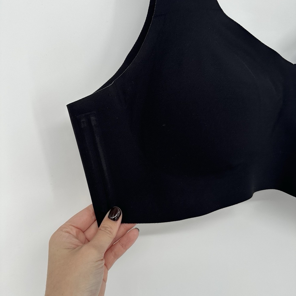 Honeylove V-Neck Bra 2X Black Seamless‎ Wireless Comfort Pullover Removable Pads - Picture 5 of 6